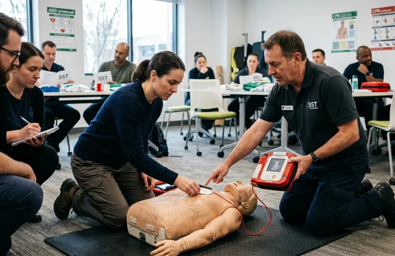 Apprentissage du défibrillateur à Thionville
